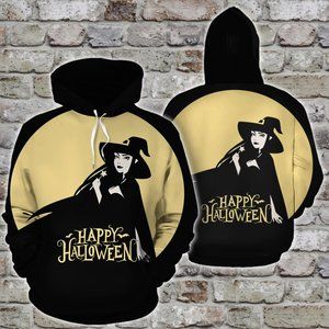 Witch happy Halloween hoodie all over printed s5xl